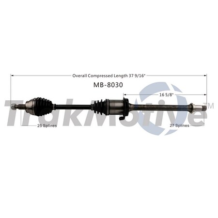 Surtrack Axle Cv Axle Shaft, Mb-8030 MB-8030
